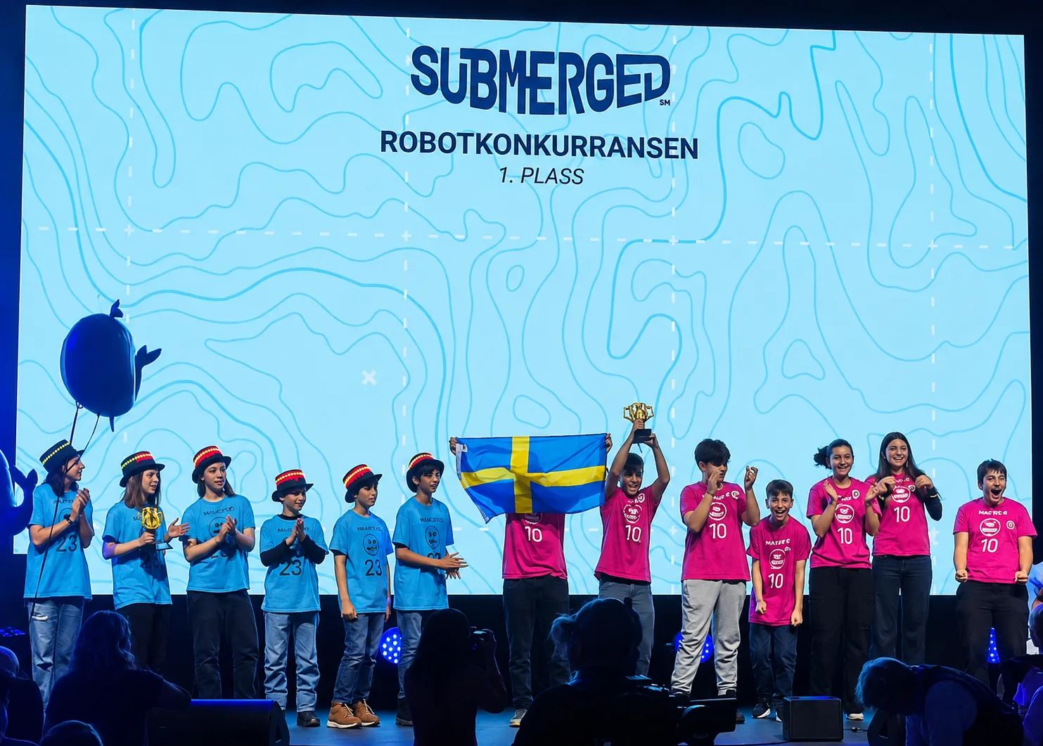 robot 1. plats