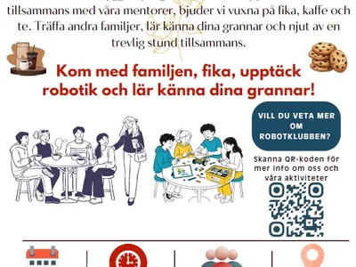 Grannskapsmöten genom robotik – gratis robotik för barn och familjer i Lindängen, Malmö